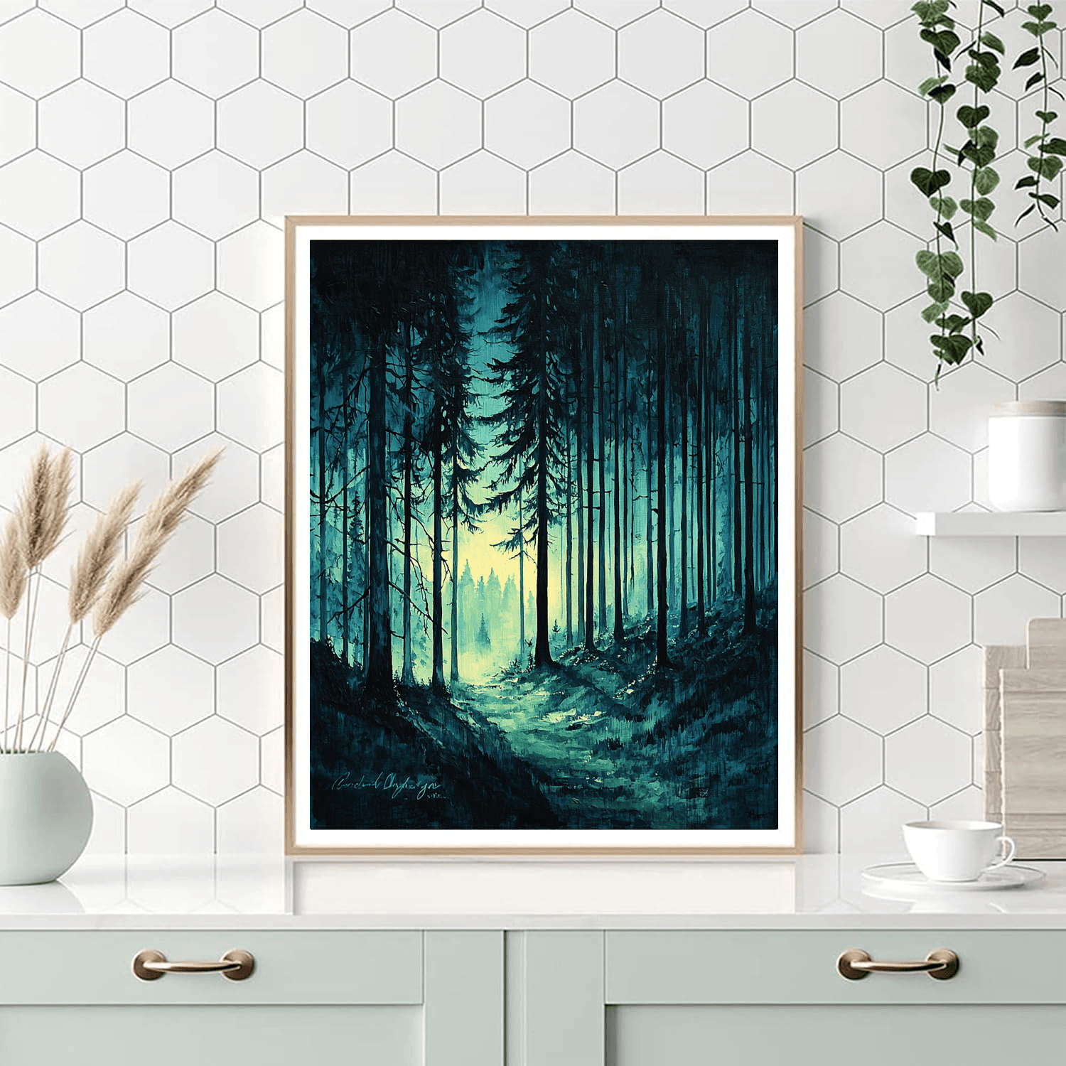 Caspar David Friedrich Inspired Mysterious Forest Encounters  Paint By Numbers Kits