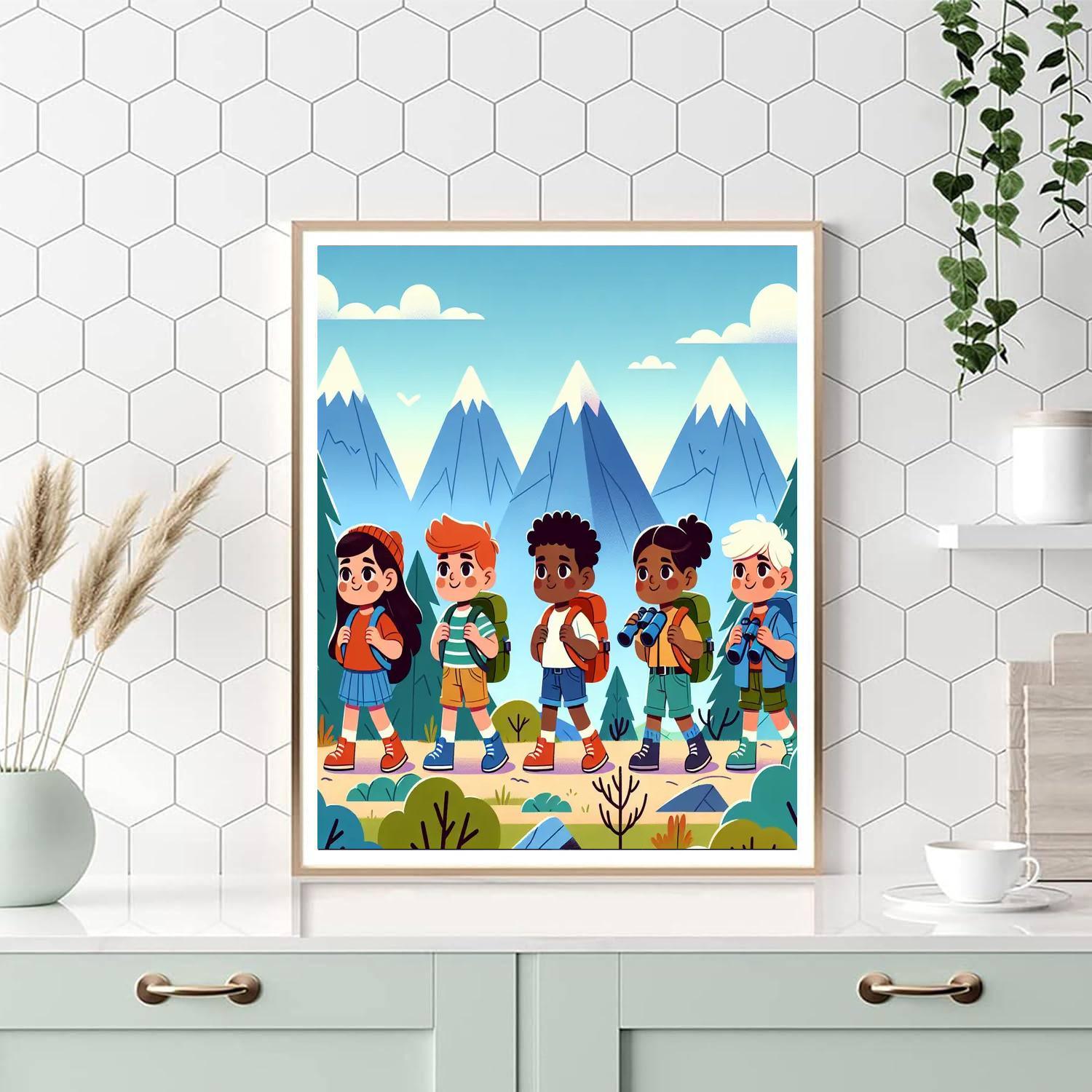 Mountain Wilderness Adventure Painting By Numbers Kit