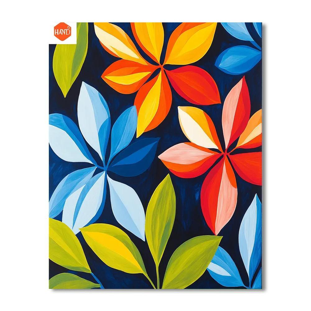Henri Matisse Inspired Modernist Floral Reverie  Paint By Color