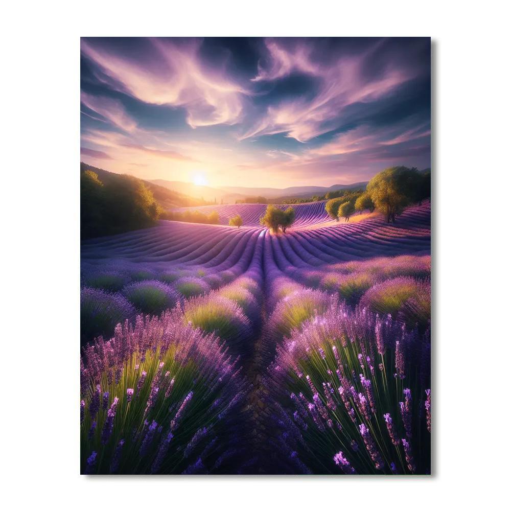 Serene Lavender Breeze Paint By Color