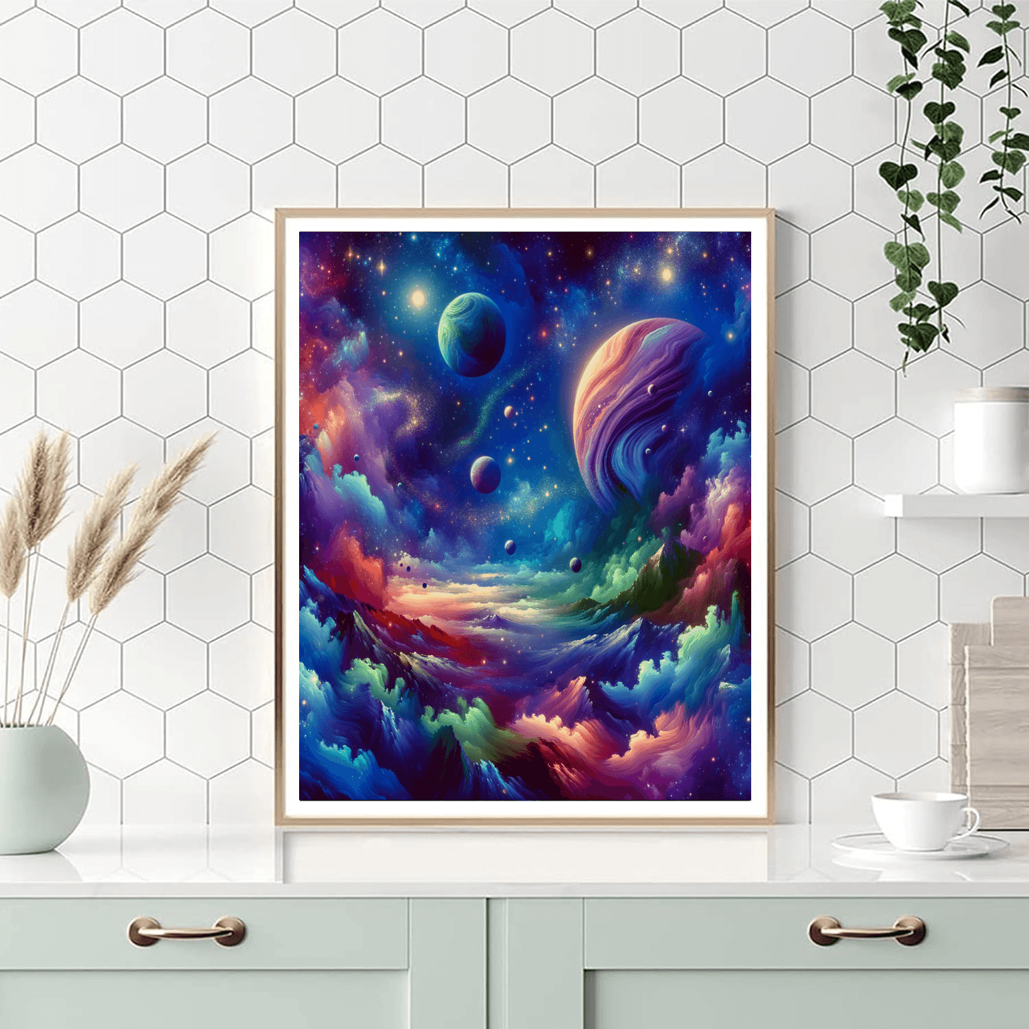 Galactic Wanderlust Journey Paint By Color