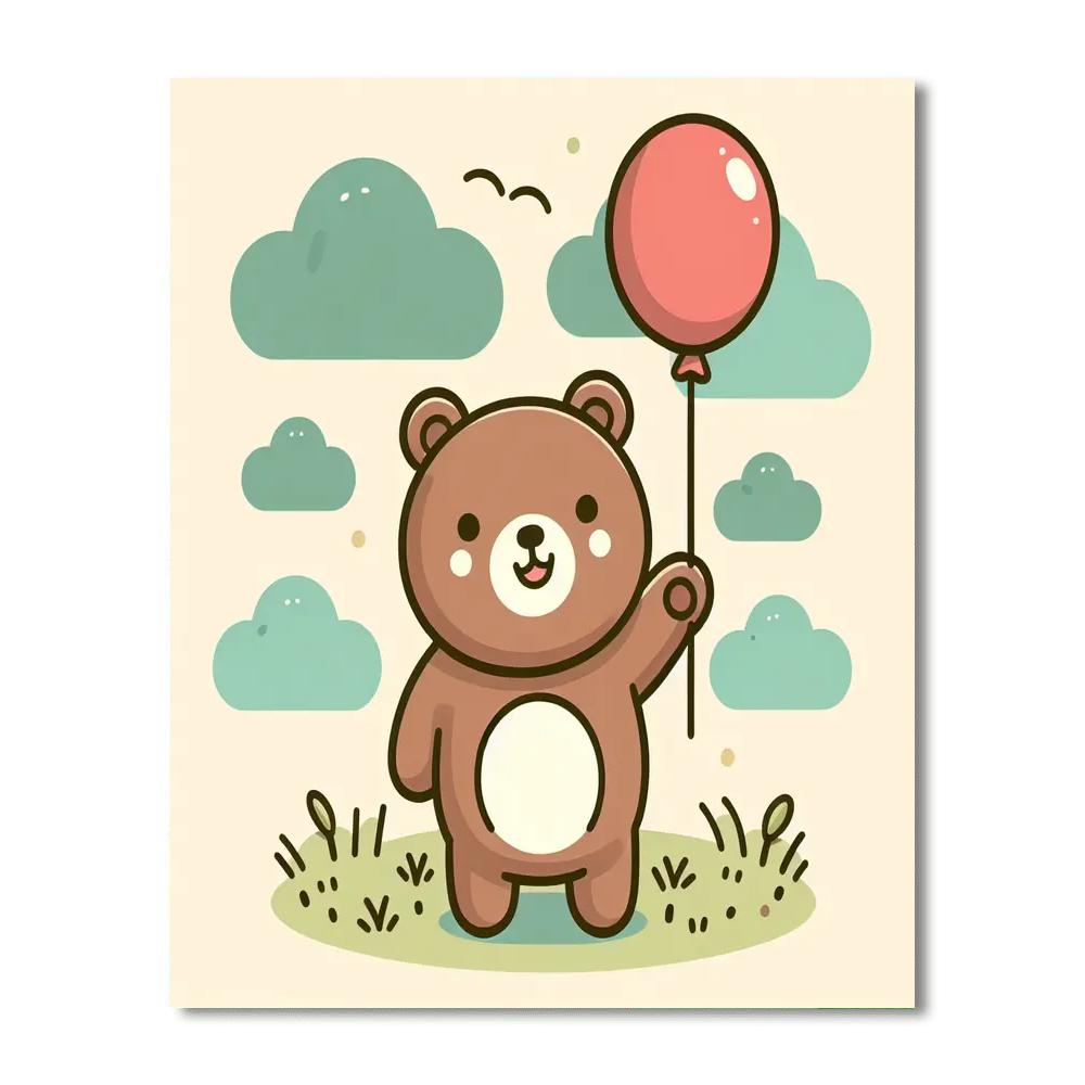 Charming Bear Paint By Color