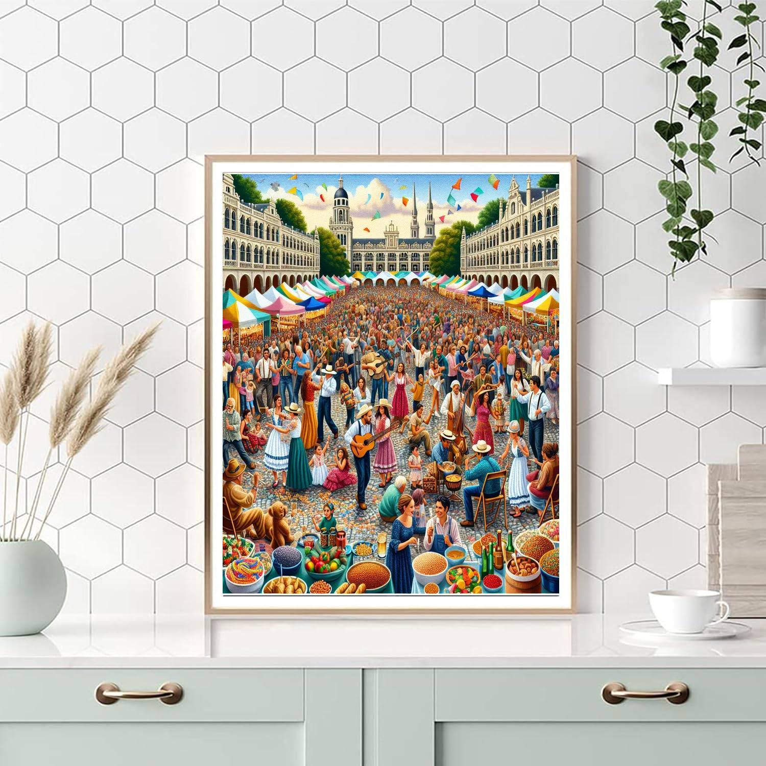 Harvard Square Mayfair - Cambridge, Usa Paint By Number