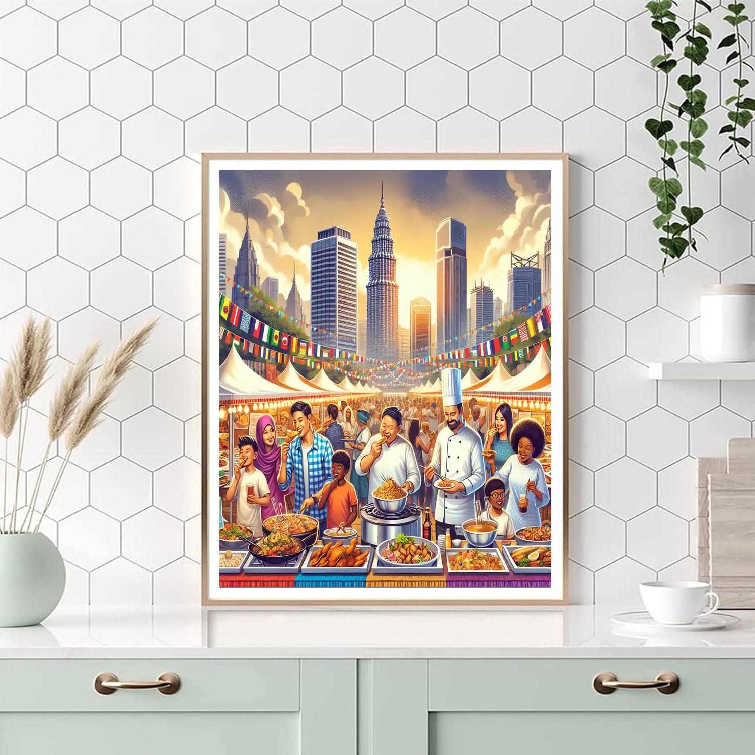 Dubai Food Festival - Dubai Painting Number Kit