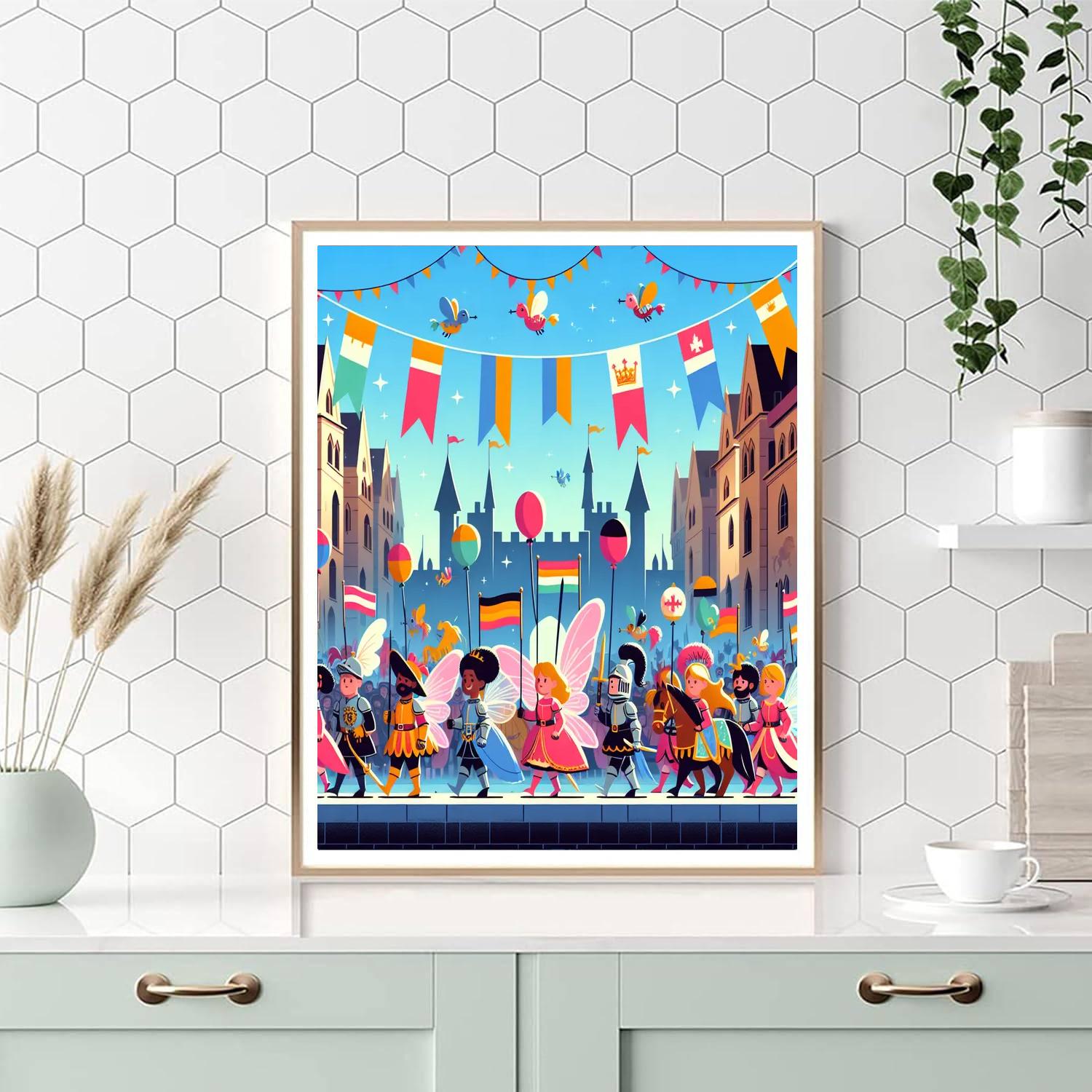Fantasy Kingdom Festivities Painting Number Kit