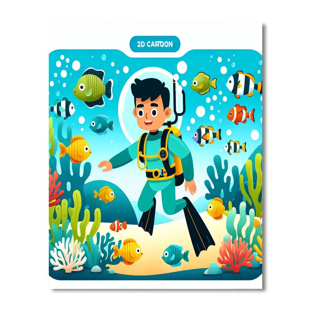 Underwater Discovery Adventure Paint By Numbers Kits