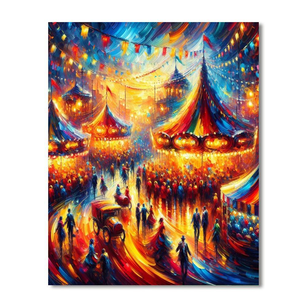Fanciful Carnival Reverie Paint By Numbers