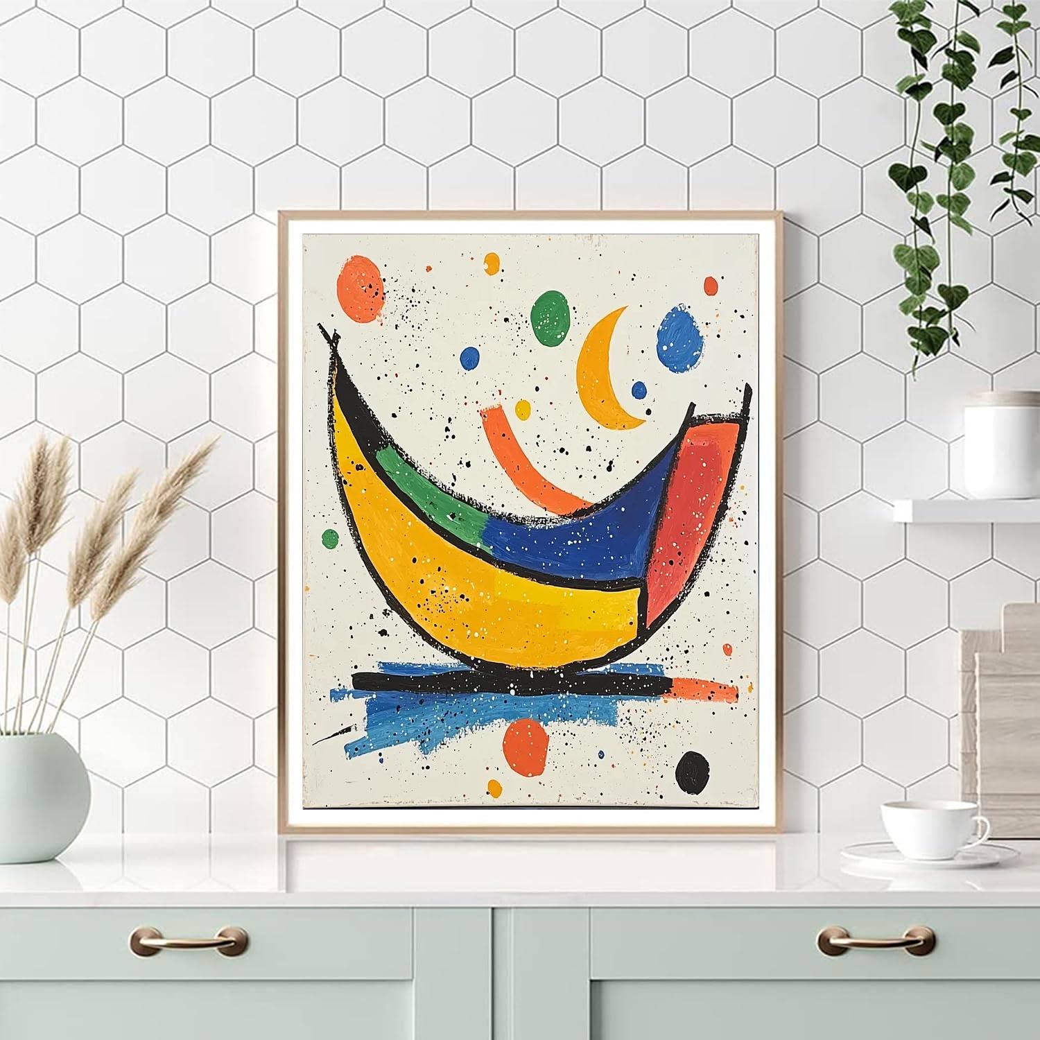 Joan Miró Inspired Harmonious Whimsy  Paint By Numbers Art
