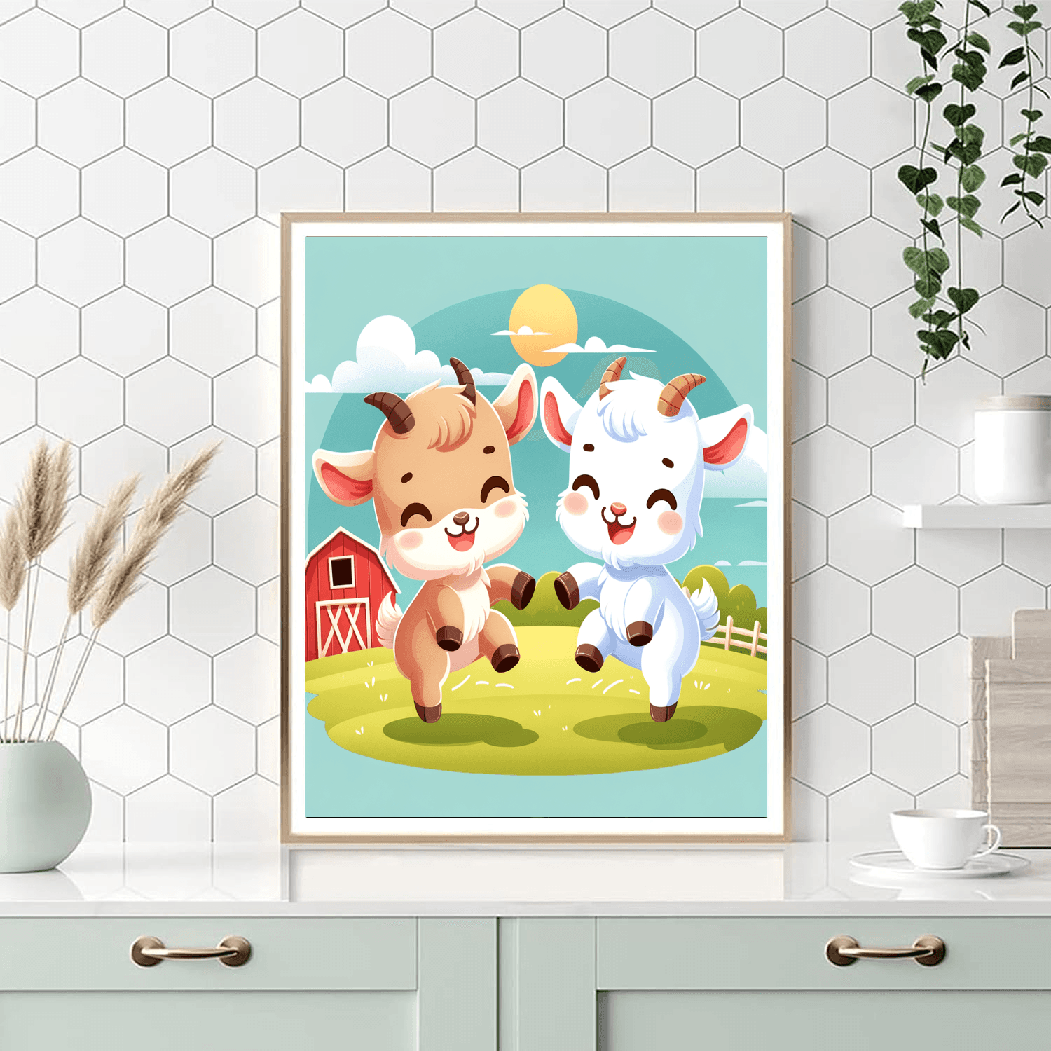 Giggling Goats Paint By Color