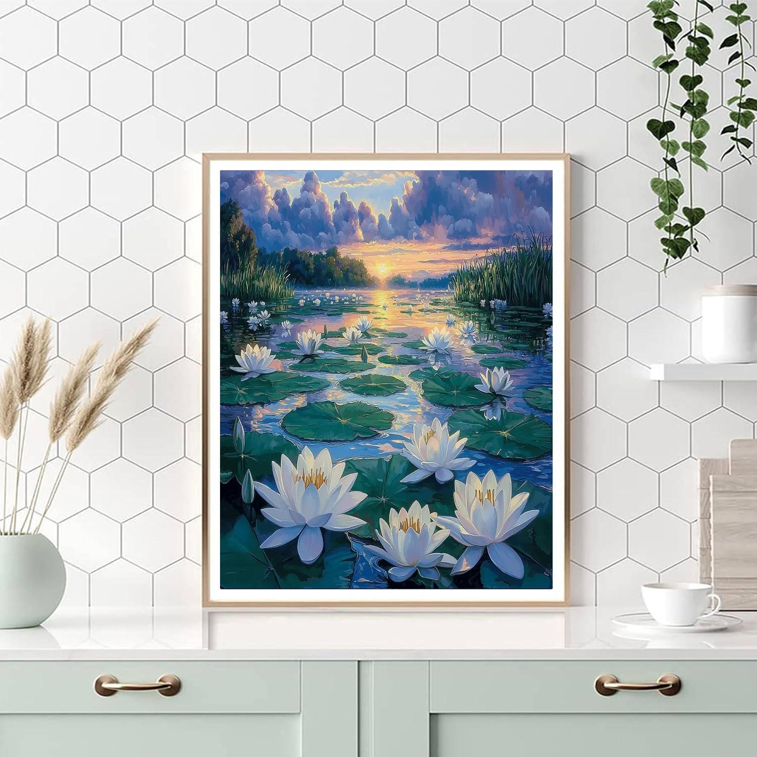 Claude Monet Inspired Monet's Tranquil Waters  Numbered Painting Kits