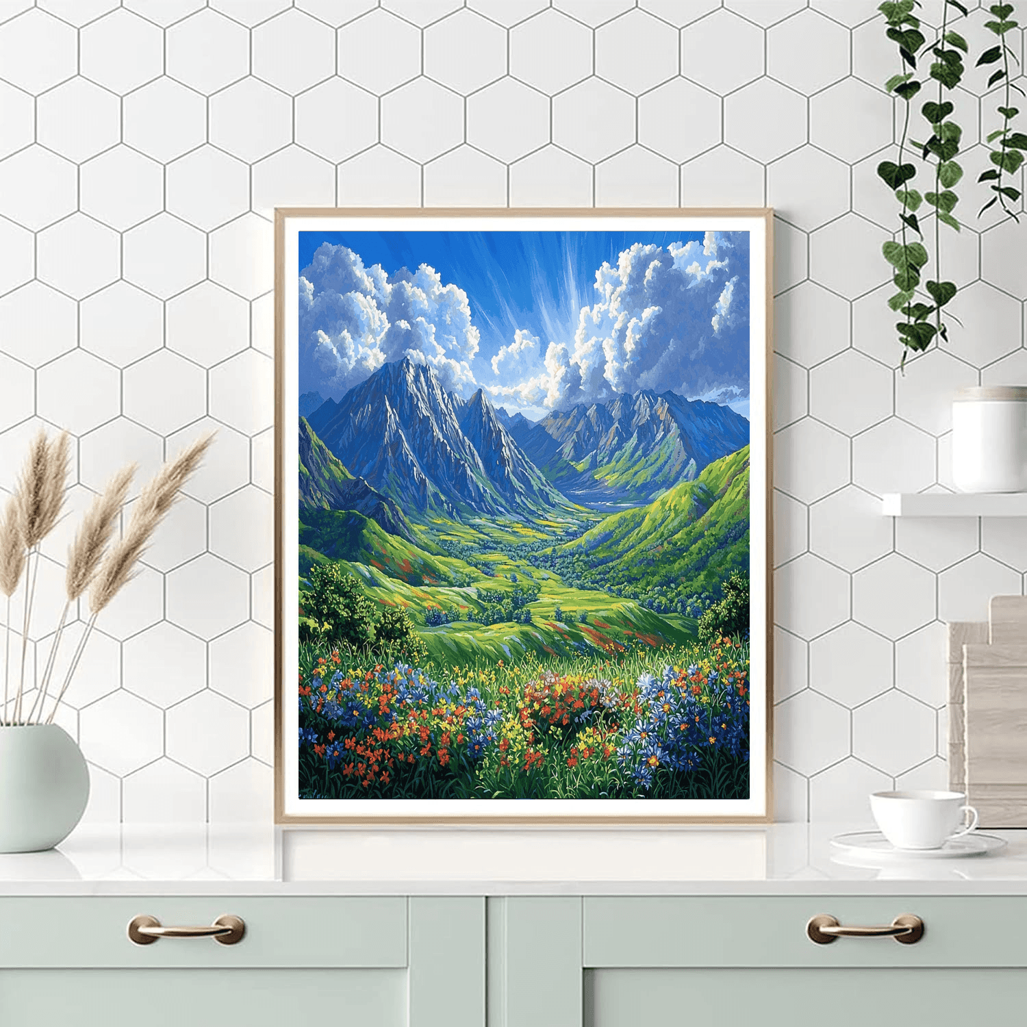 Ecuador's Avenue Of The Volcanoes Number Painting