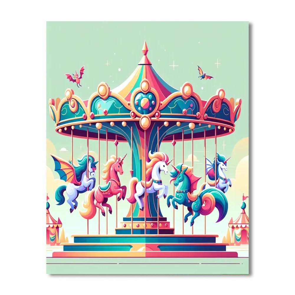 Fantasy Carousel Ride Paint By Numbers