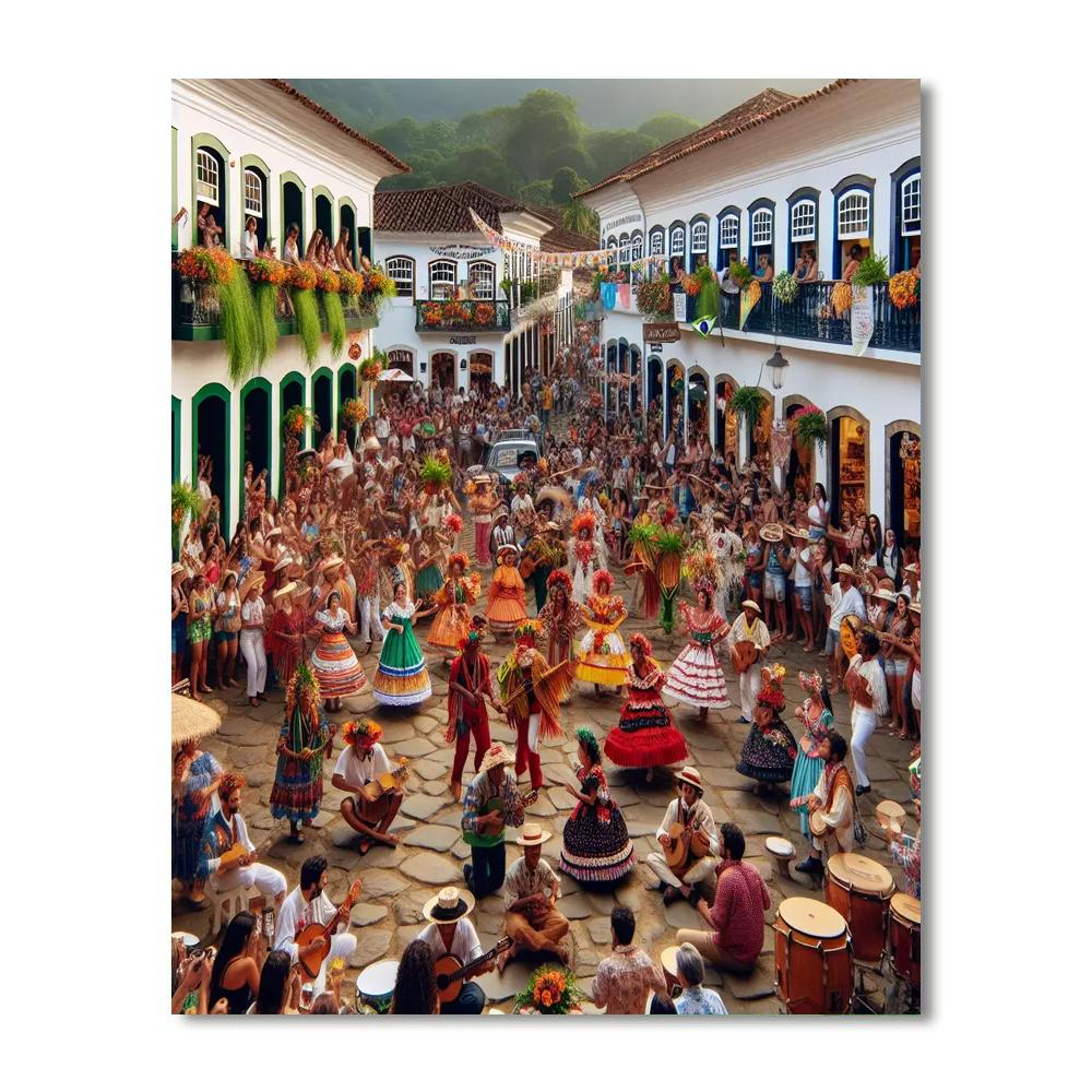 O Festival Do Folclore Painting By Numbers Kit