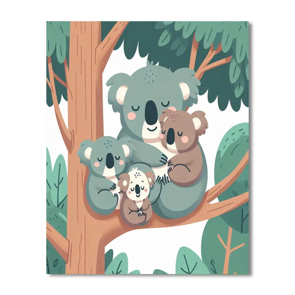 Cuddly Koala And Friends Paint By Number