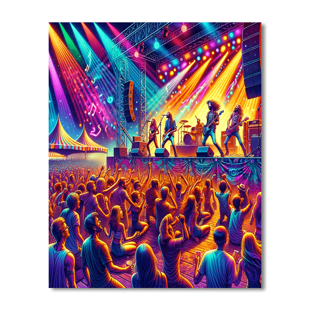 Quilmes Rock Festival DIY Paint By Numbers