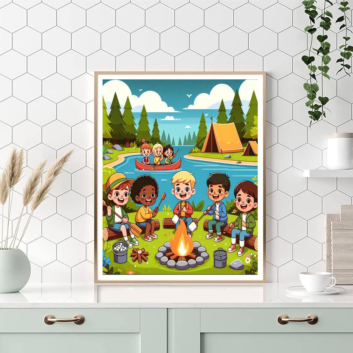 Summer Camp Adventures Paint By Numbers