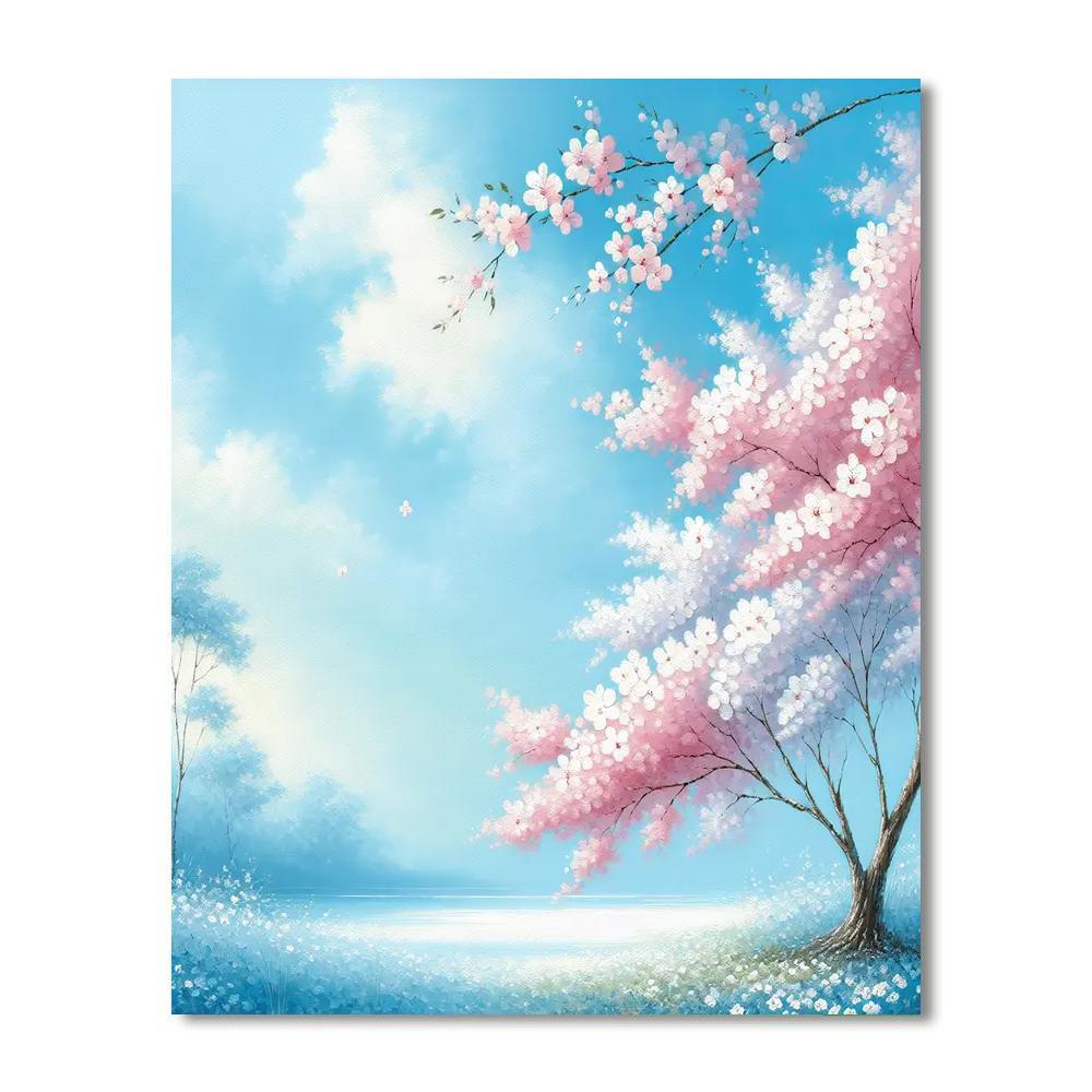 Beautiful Japanese Cherry Blossom Paint By Color