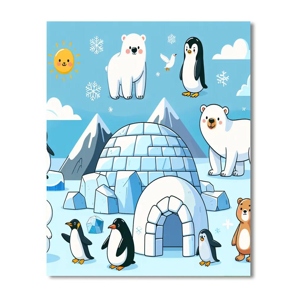 Arctic Explorer's Dream Paint By Numbers