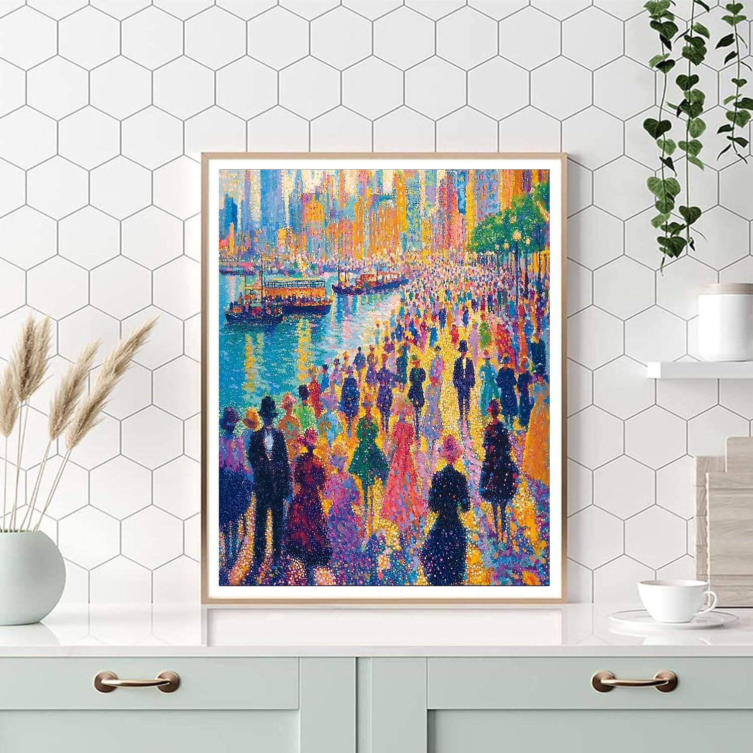 Georges Seurat Inspired Vivid Dreams  Numbered Painting Kits