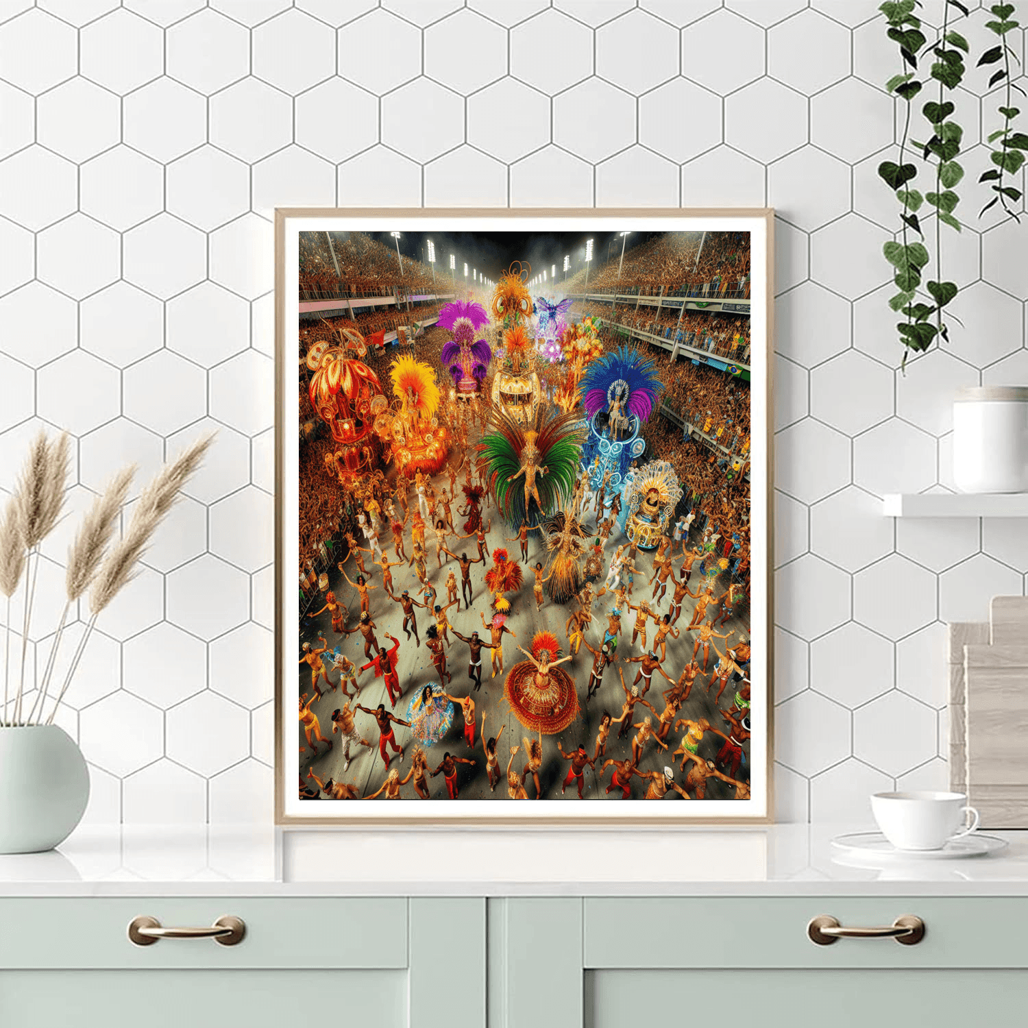 Carnaval De Rio - Rio De Janeiro, Brazil Number Painting