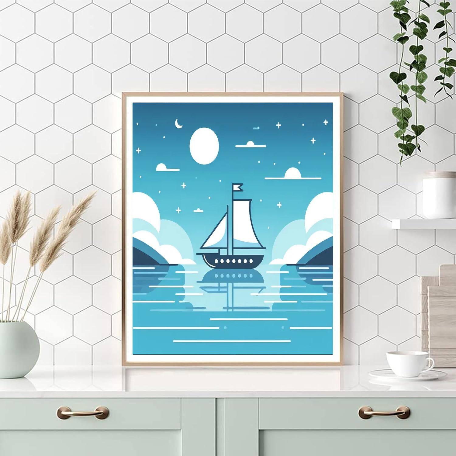 Moonlit Fantasy Voyage Numbered Painting Kits