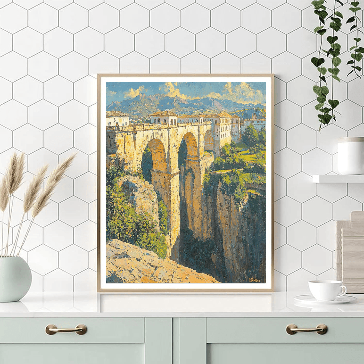 Ronda Bridge - Spain Numbered Painting Kits