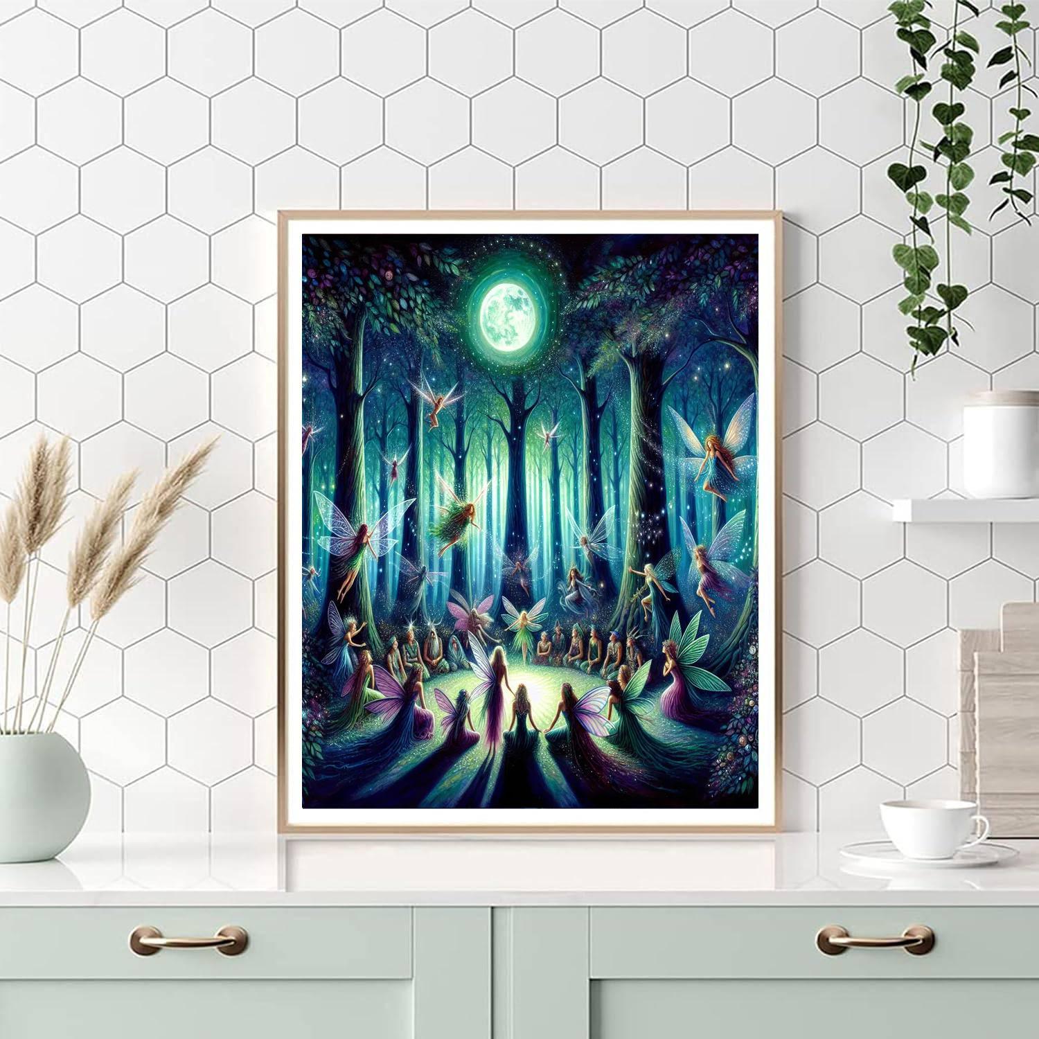 Whimsical Forest Gathering Paint By Numbers