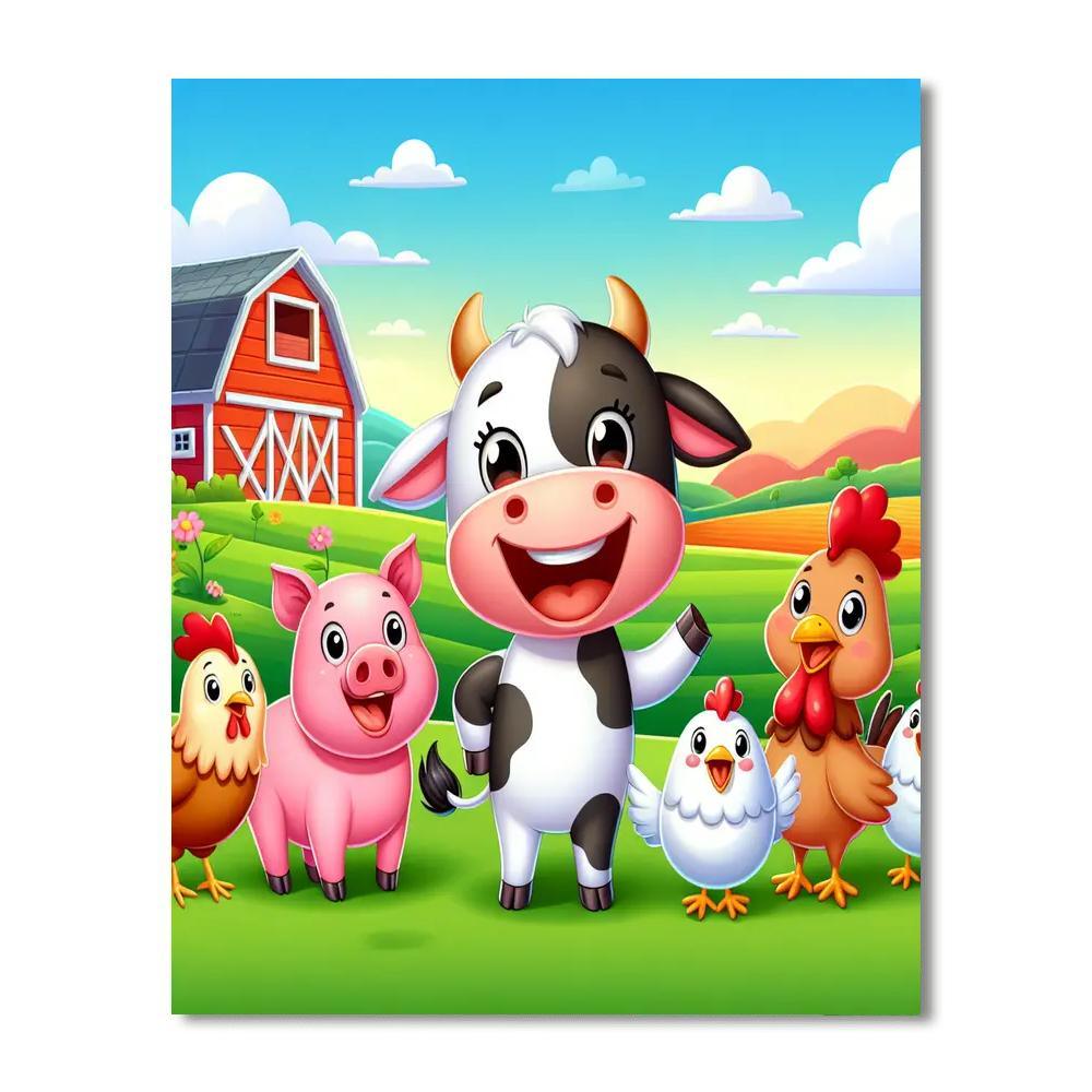 Fantastic Farm Adventure Painting Number Kit