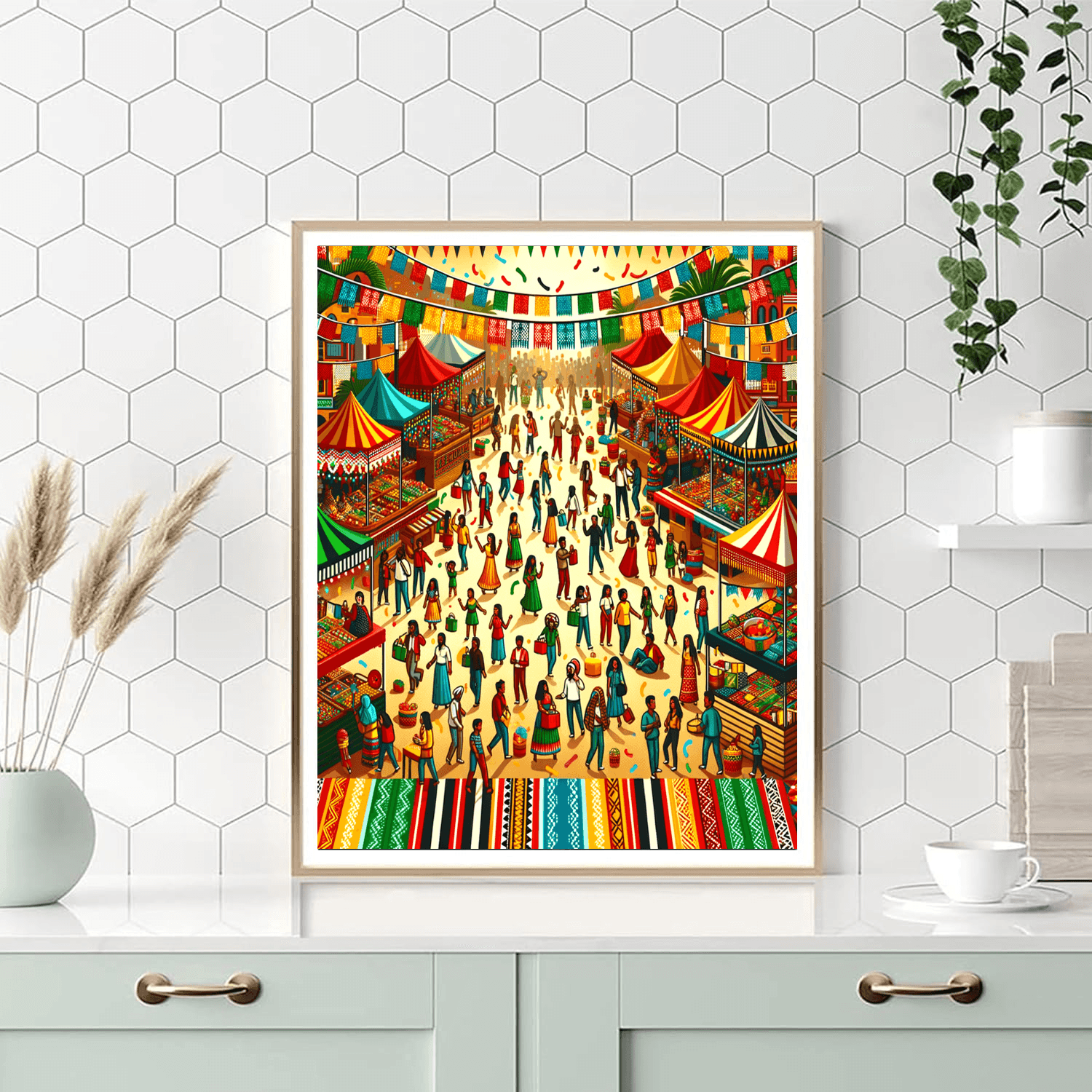 Charming Village Festival DIY Paint By Numbers