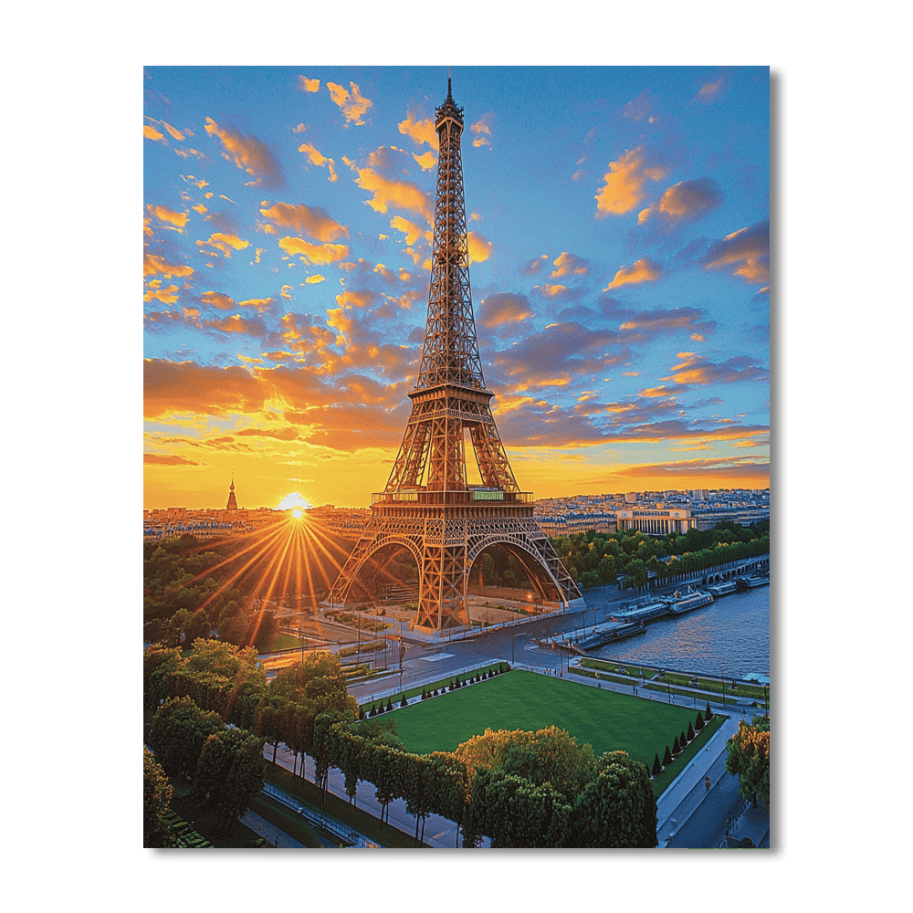 Eiffel Tower - Paris Numbered Painting Kits