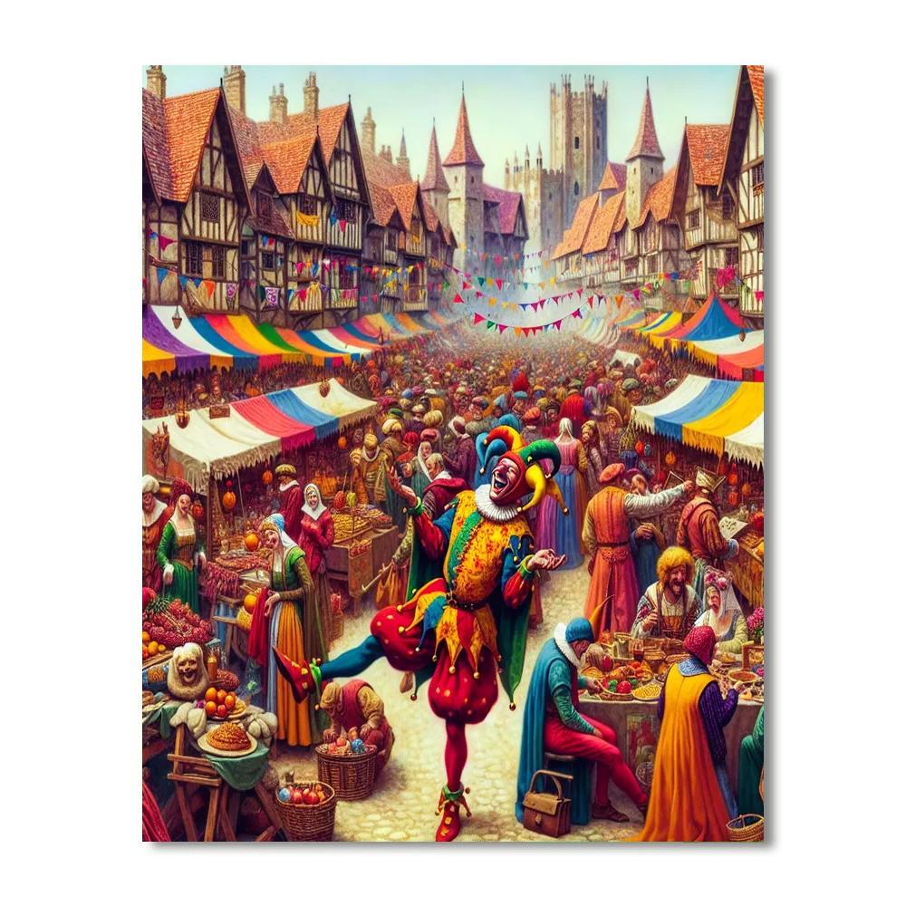 Medieval Festival Fun Number Painting