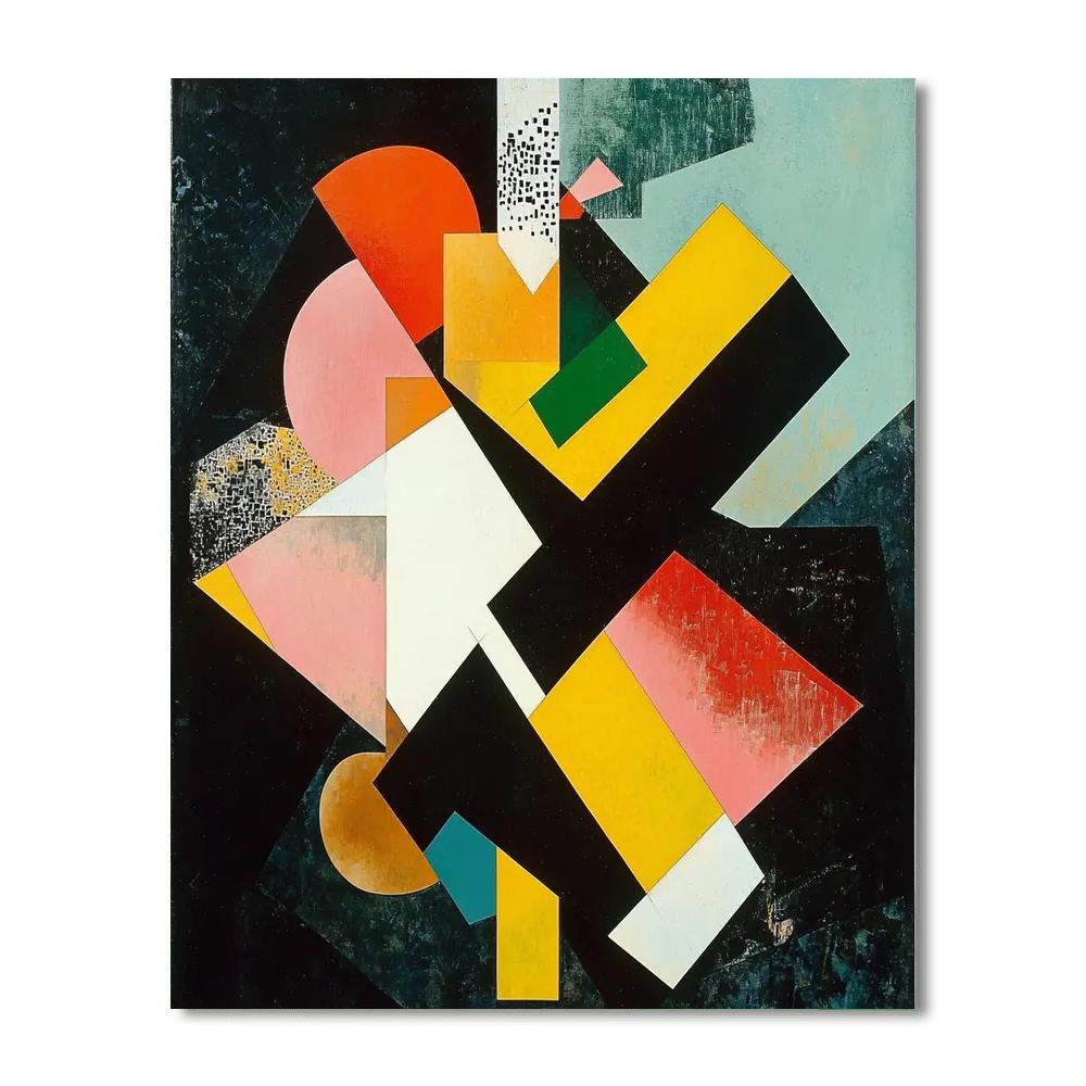 Kazimir Malevich Inspired Echoes Of Shape  Paint By Color