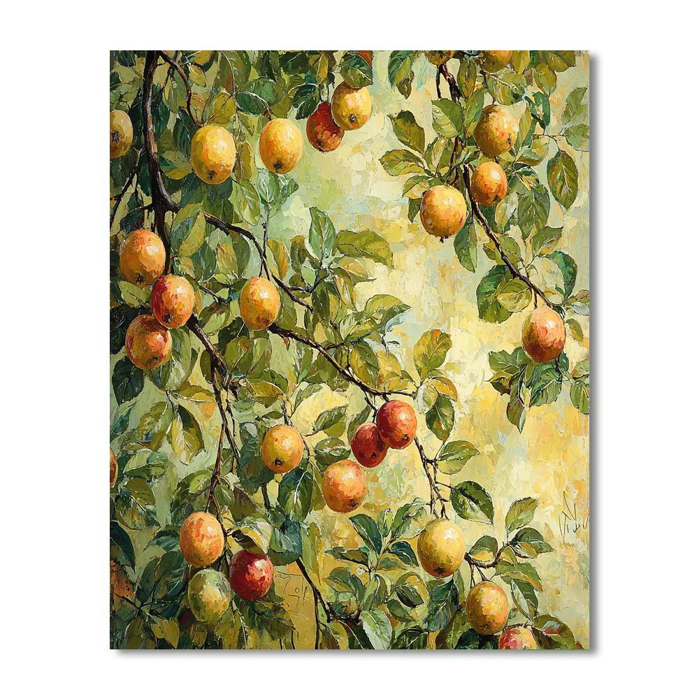 Leonardo Da Vinci Inspired Orchard's Embrace  Paint By Numbers Art