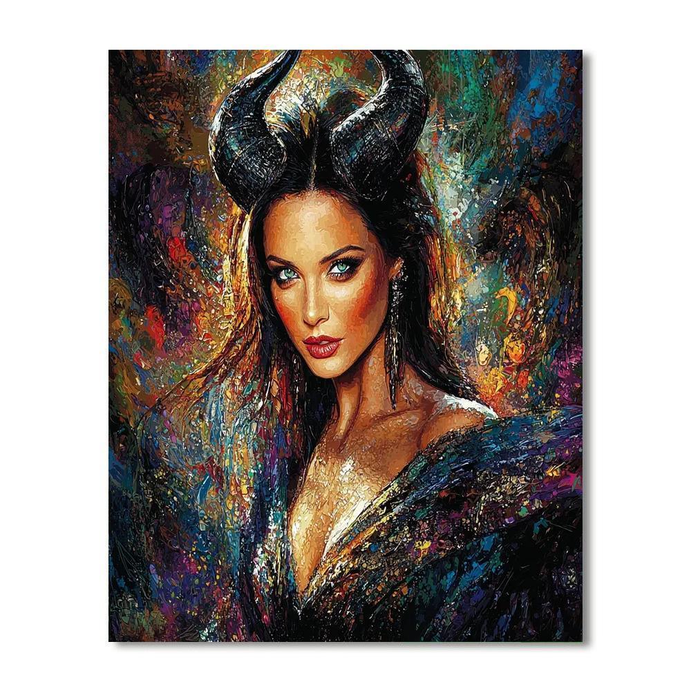 Angelina Jolie: The Resilient Heart Of Maleficent Numbered Painting Kits
