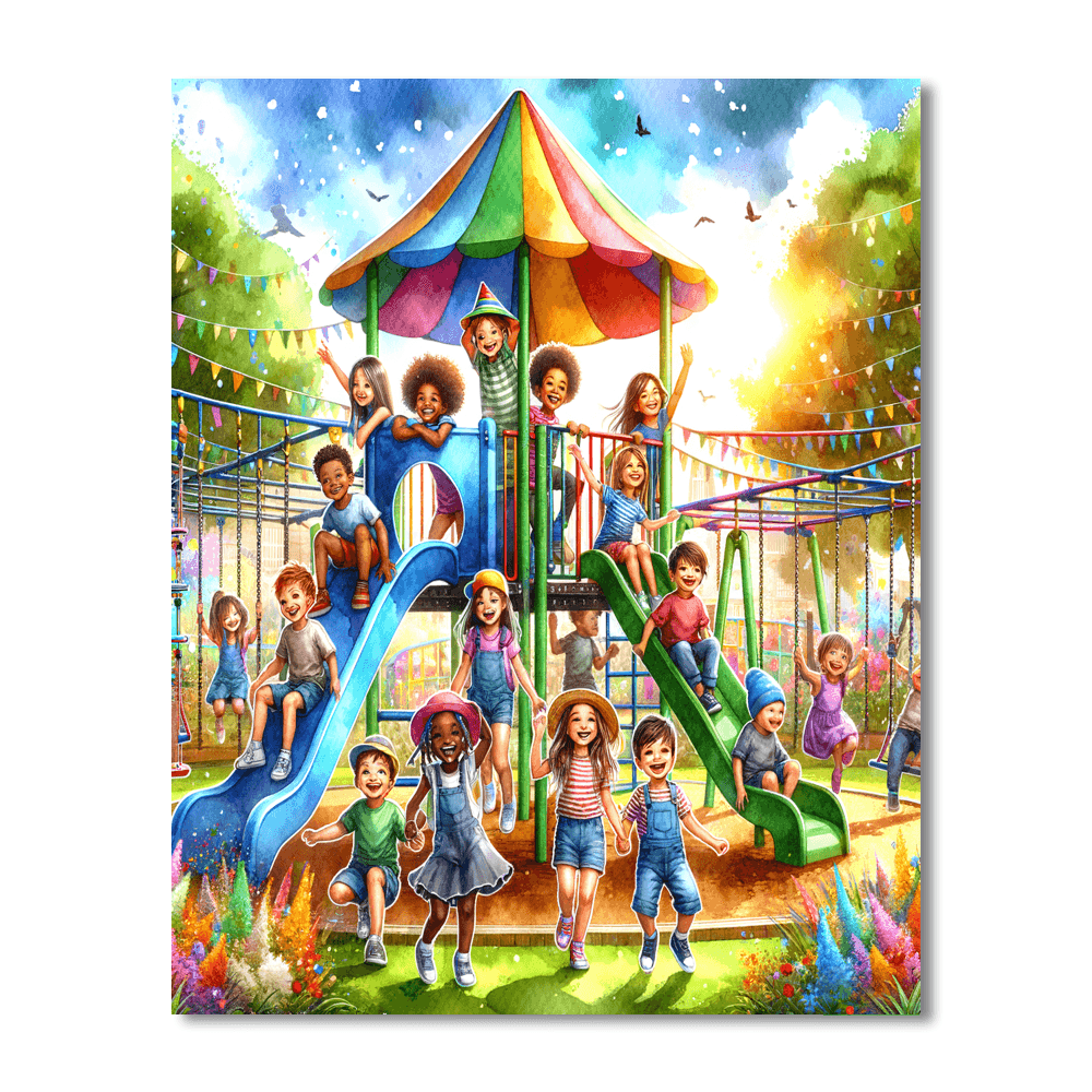 Joyful Jungle Gym Paint By Numbers