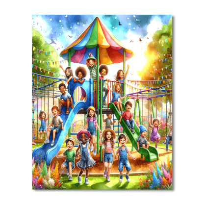 Joyful Jungle Gym Paint By Numbers
