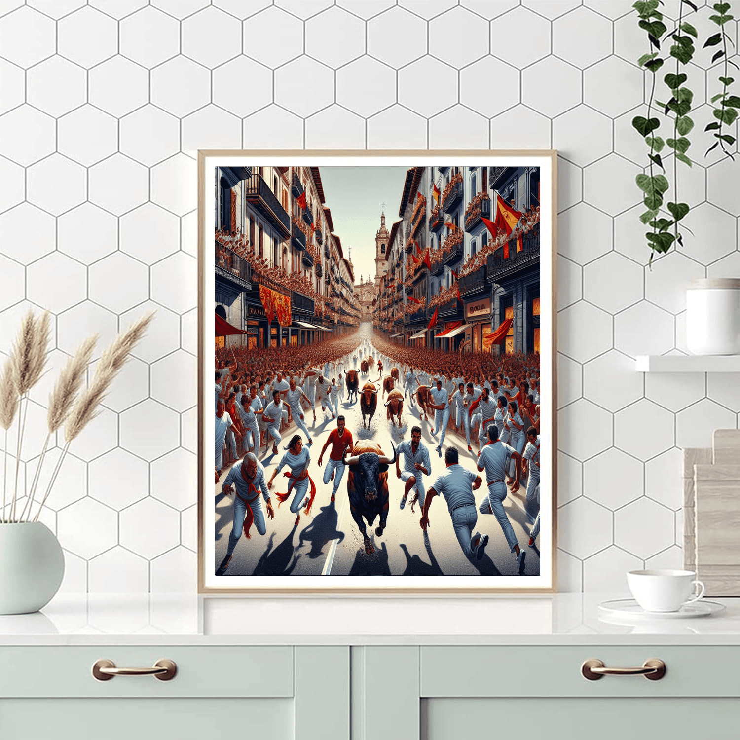 San Fermín - Pamplona, Spain Numbered Painting Kits