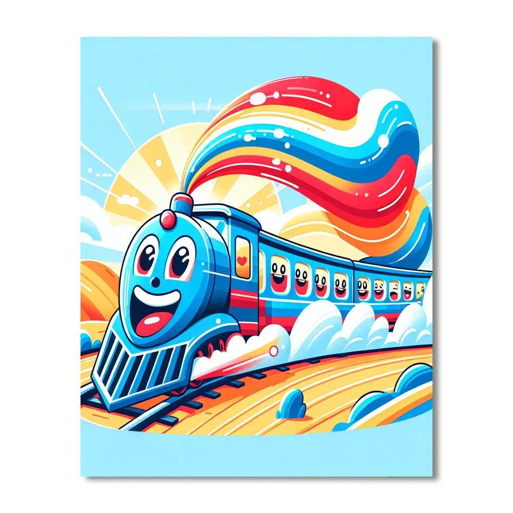Happy Train Adventure Paint By Number