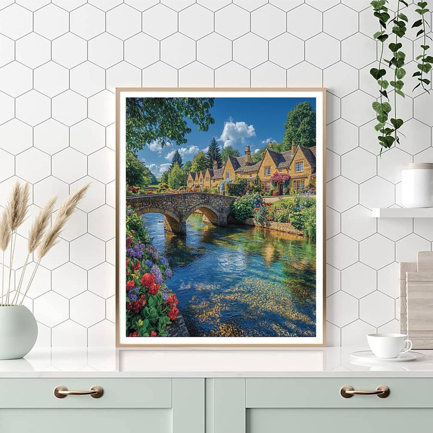 Bourton-on-the-water - England Paint By Number