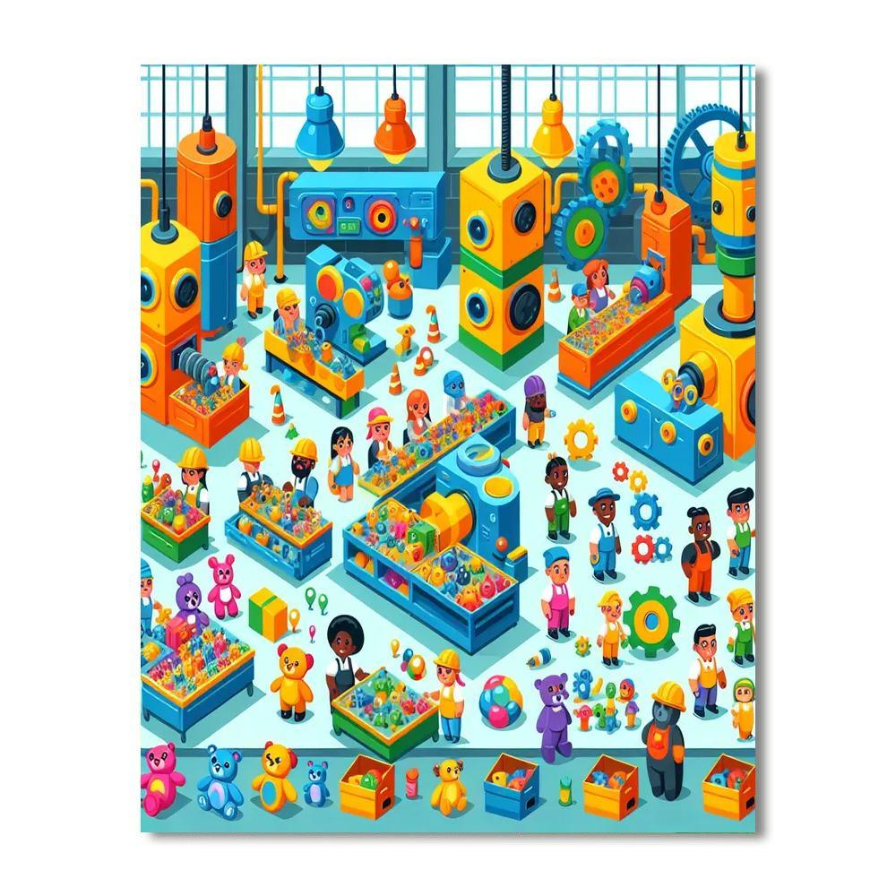 Wacky Toy Factory Number Painting