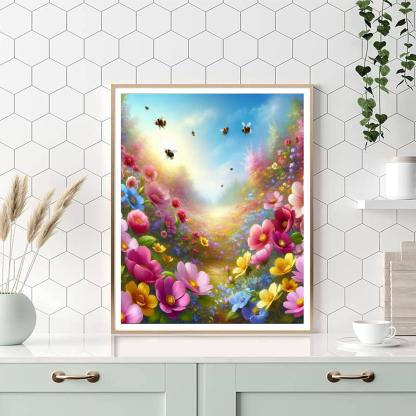 Breezy Spring Meadow Numbered Painting Kits