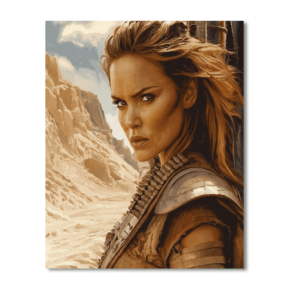 Charlize Theron: The Fierce Strength Of Furiosa Paint By Numbers Art