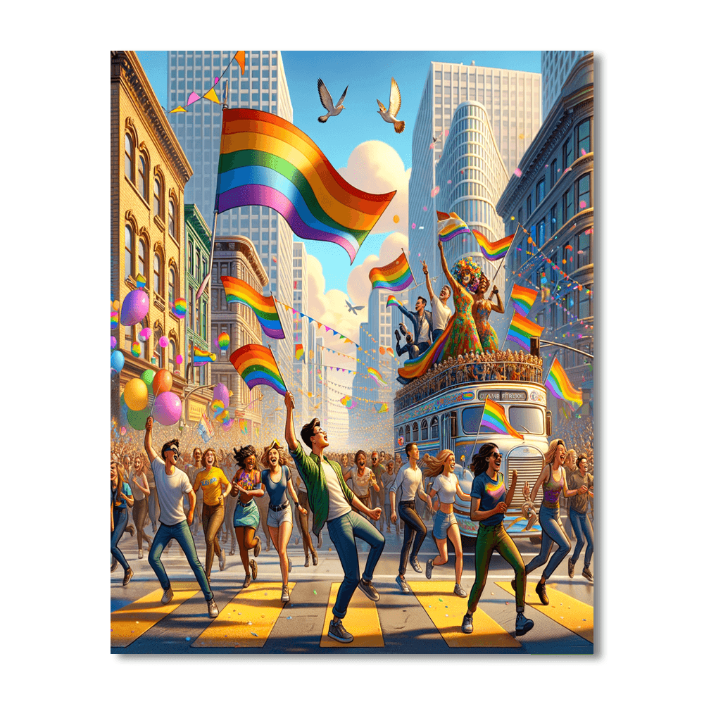 San Francisco Pride - United States Painting By Numbers Kit
