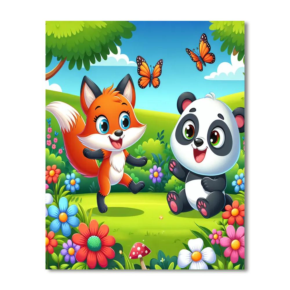 Colorful Animal Adventures Numbered Painting Kits