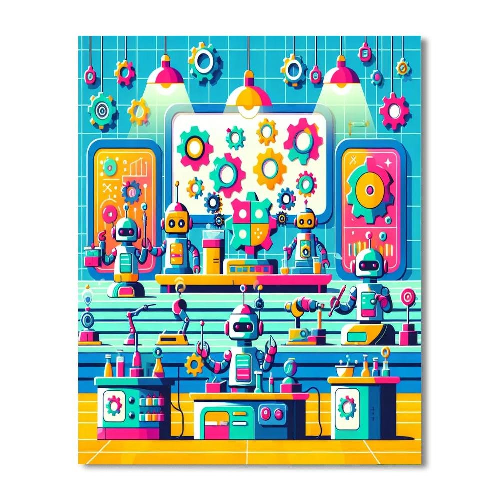 Innovative Robot Lab DIY Paint By Numbers