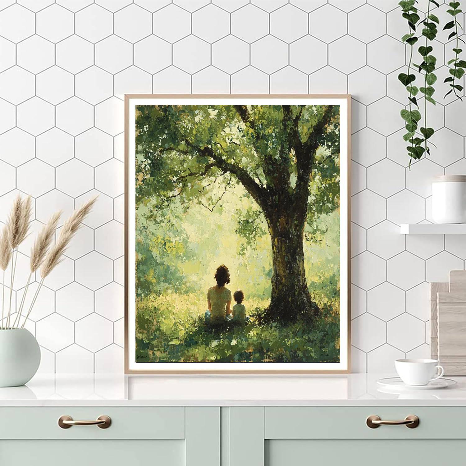 Under The Big Oak Tree Paint By Color