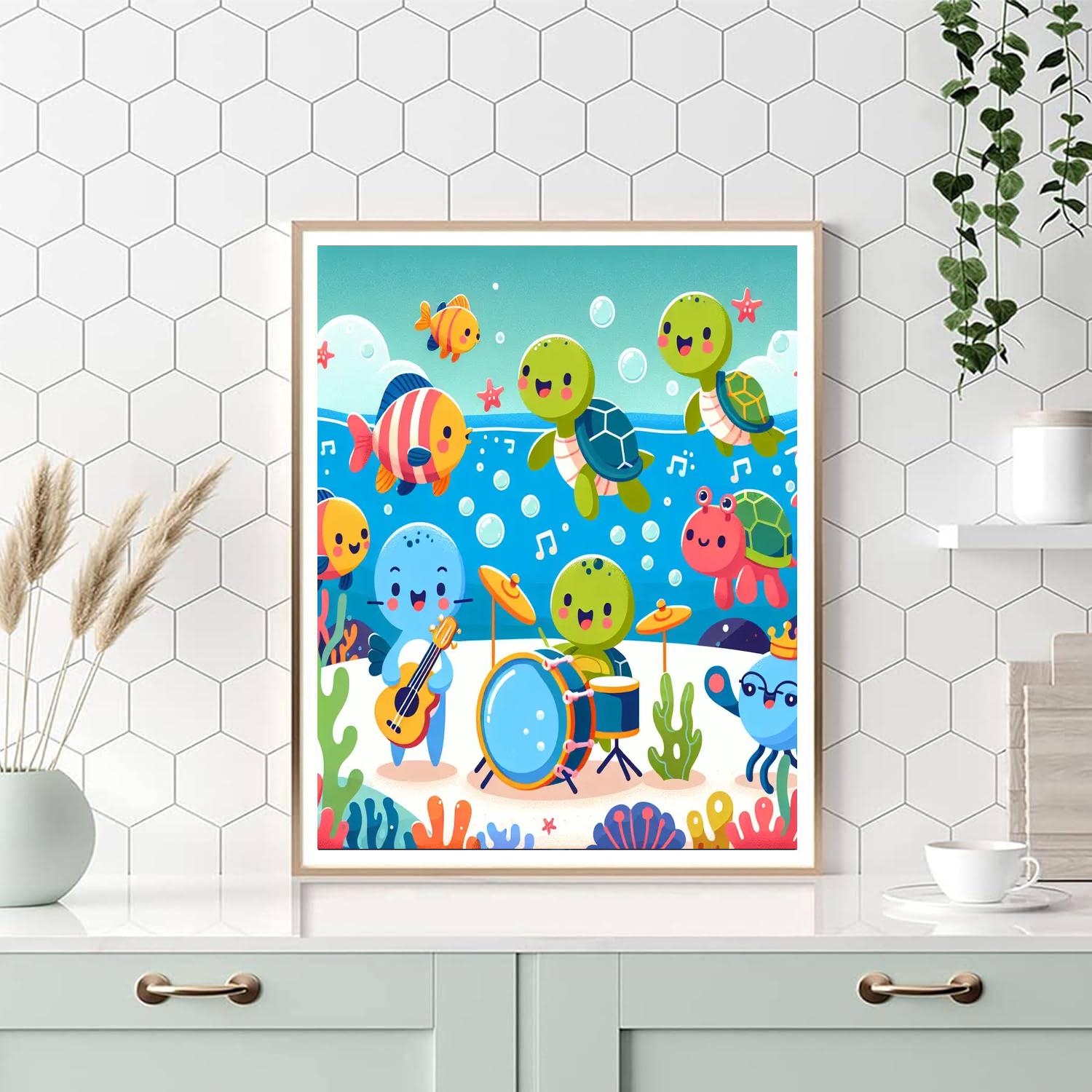 Joyous Sea Life Symphony Paint By Numbers Kits