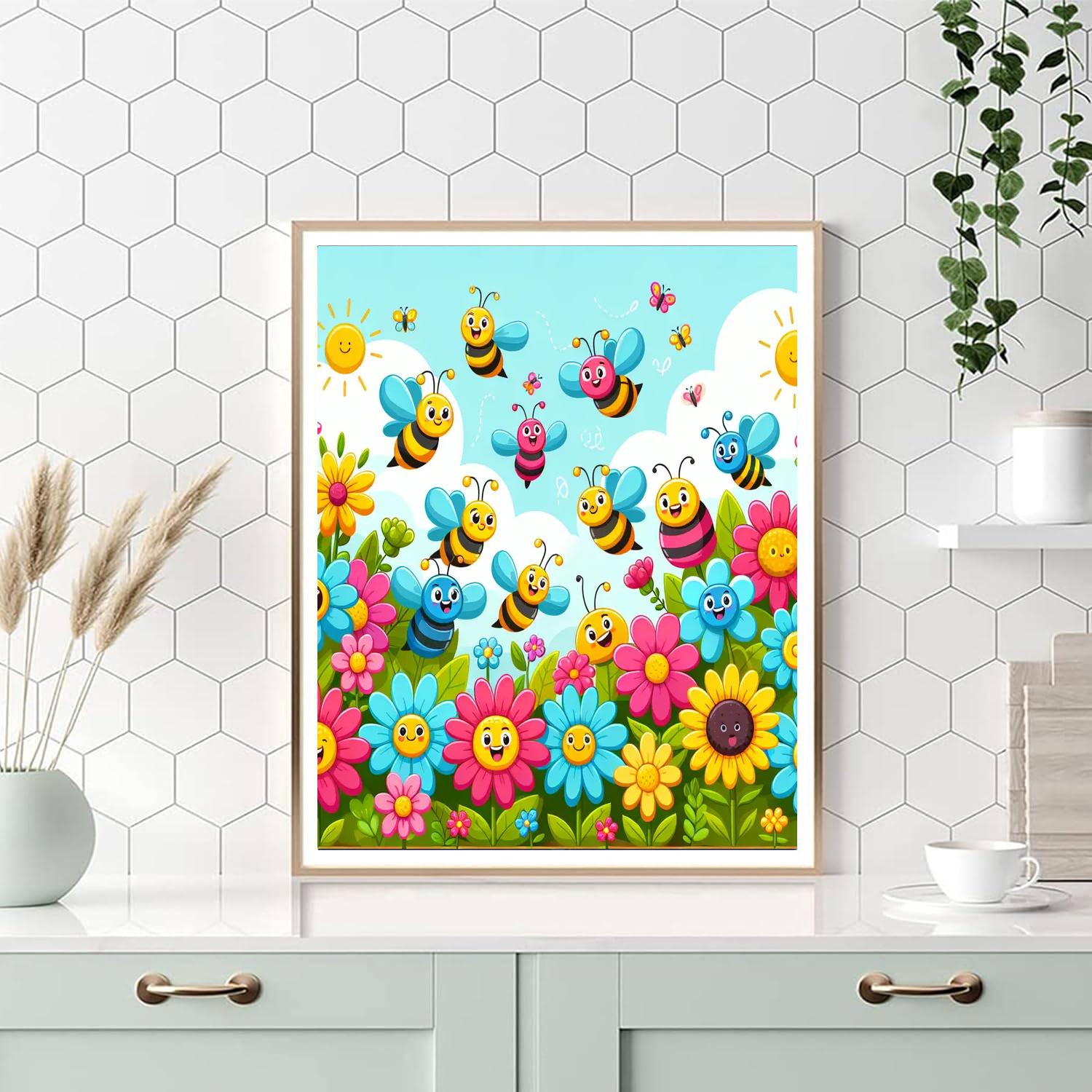 The Curious Garden Number Painting
