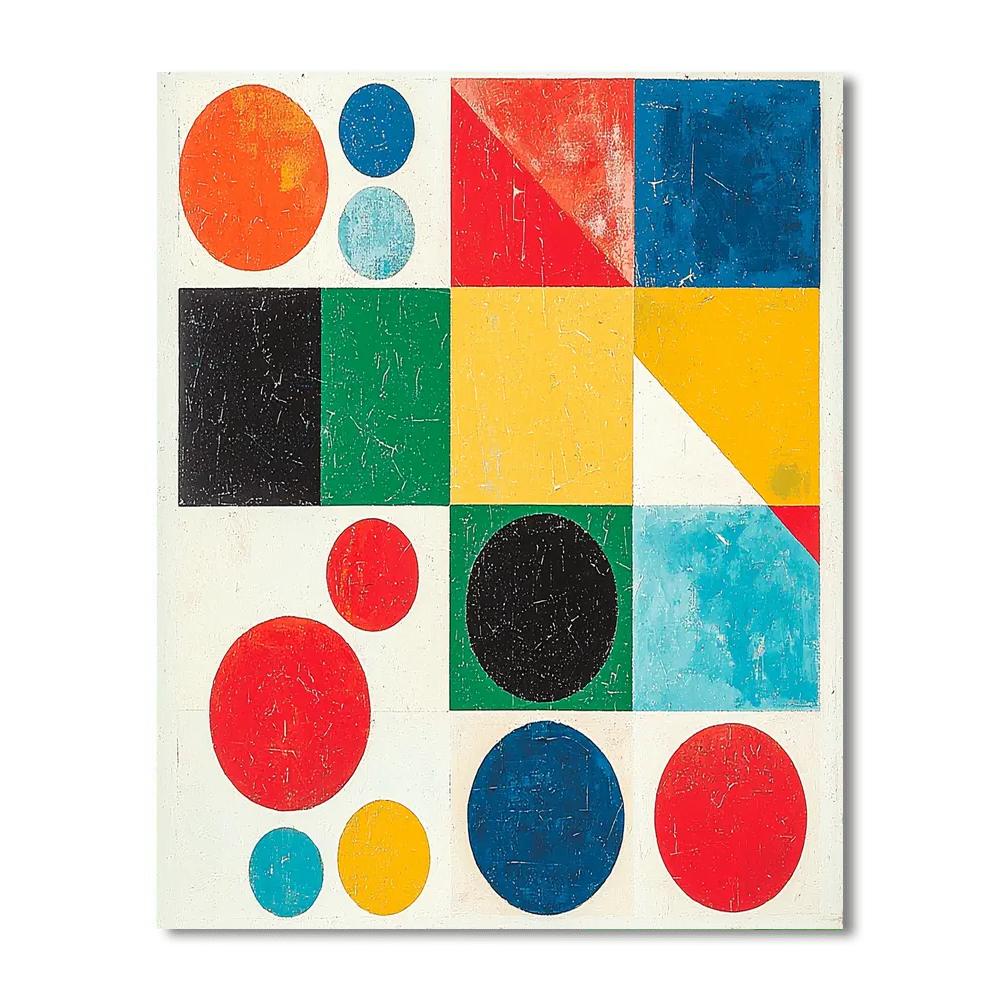 Kazimir Malevich Inspired Visual Symphony  DIY Paint By Numbers