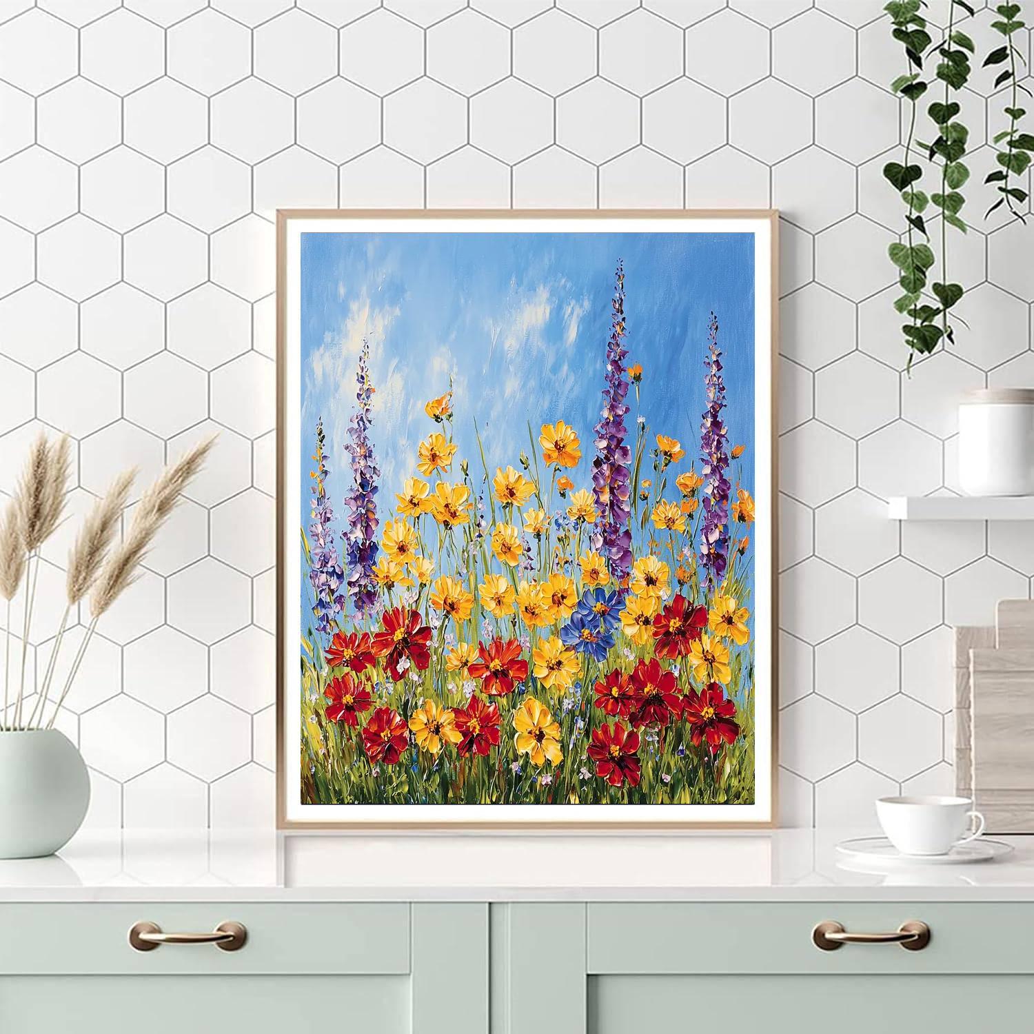 Claude Monet Inspired Springtime Meadow Serenity  Paint By Numbers Kits